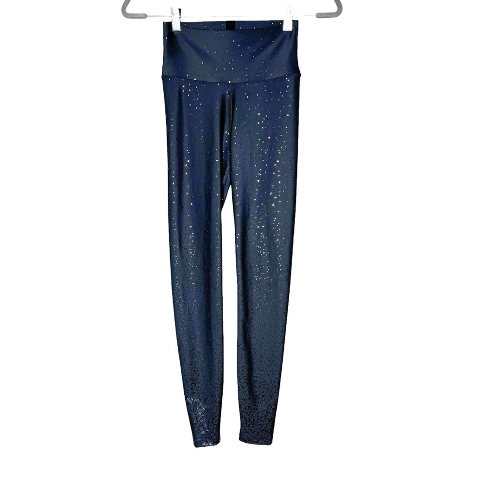 Peloton Show Up Sparkle Leggings Grey High Rise Small